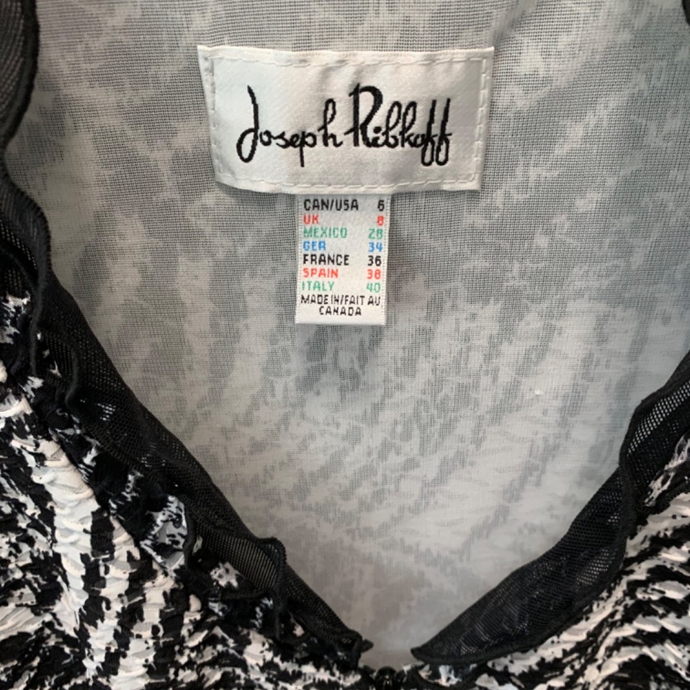 Joseph Ribkoff, black/white jacket - Picture 2 of 3